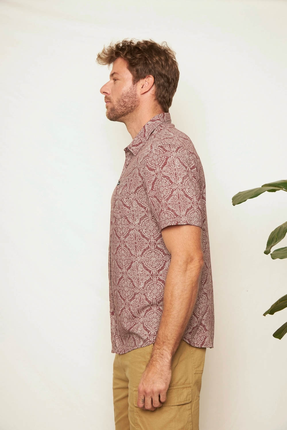Camisa Mero Terracota Hombre