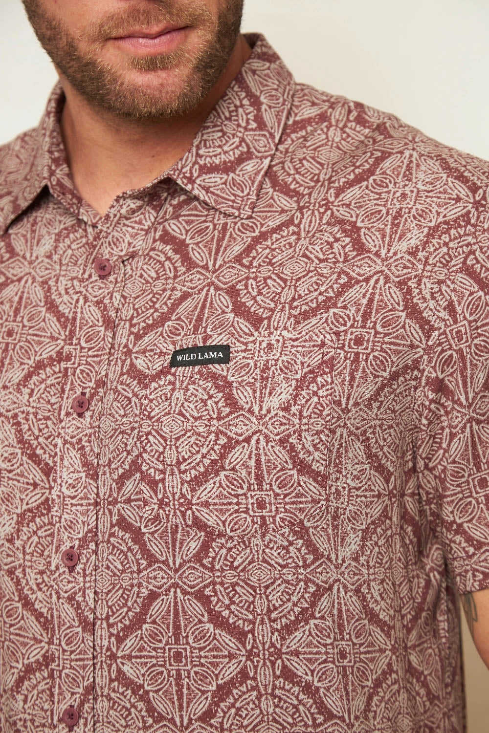Camisa Mero Terracota Hombre