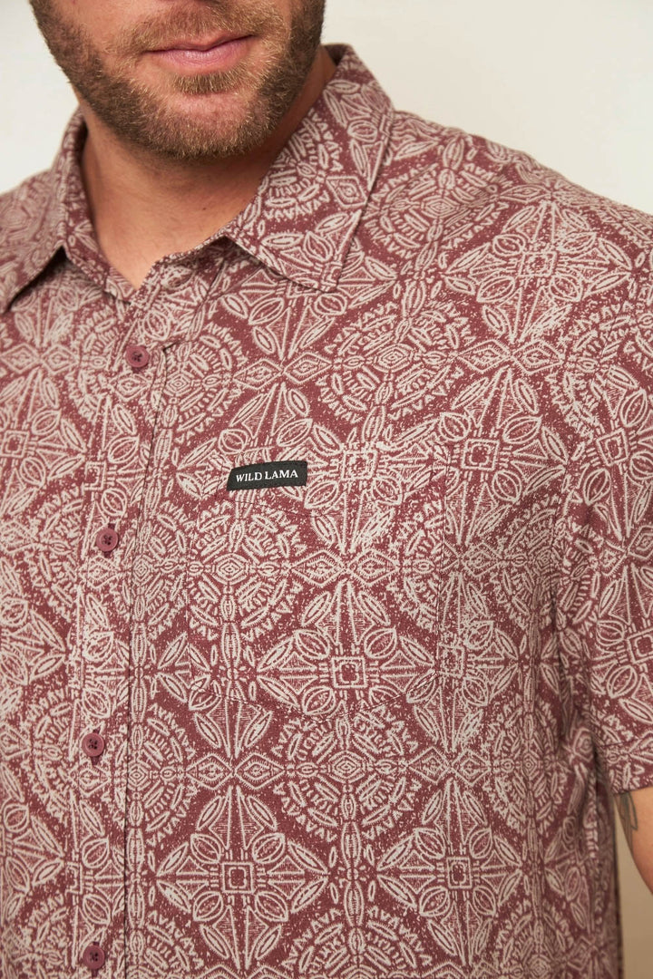 Camisa Mero Terracota Hombre