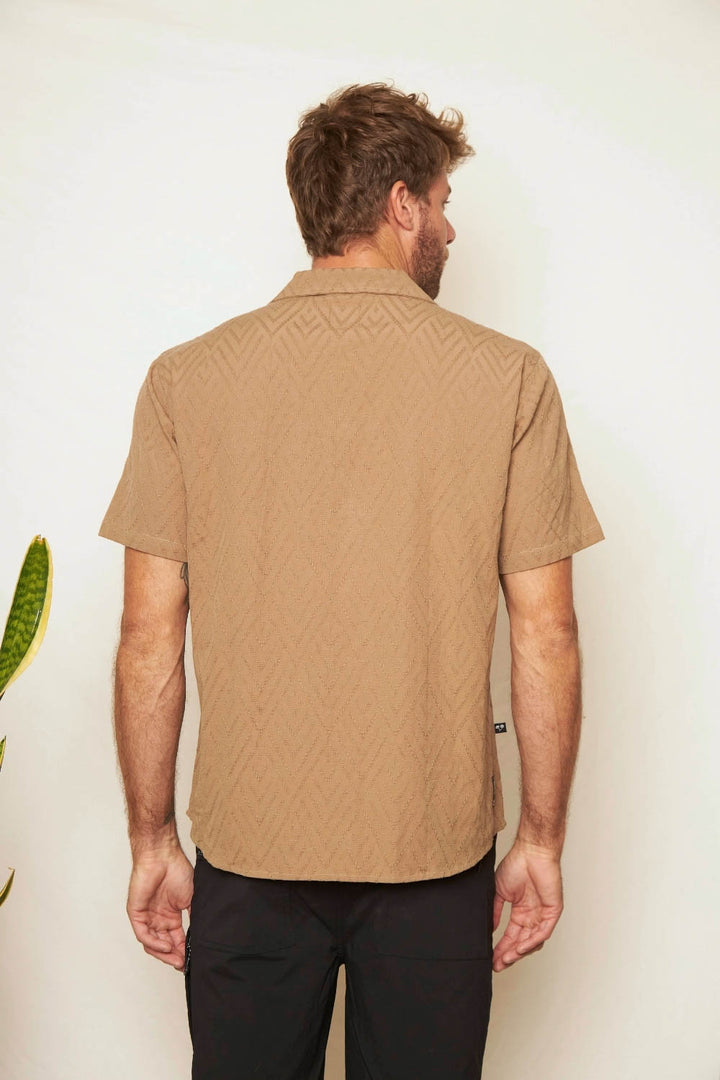 Camisa Sumi Orgánica Cafe Hombre
