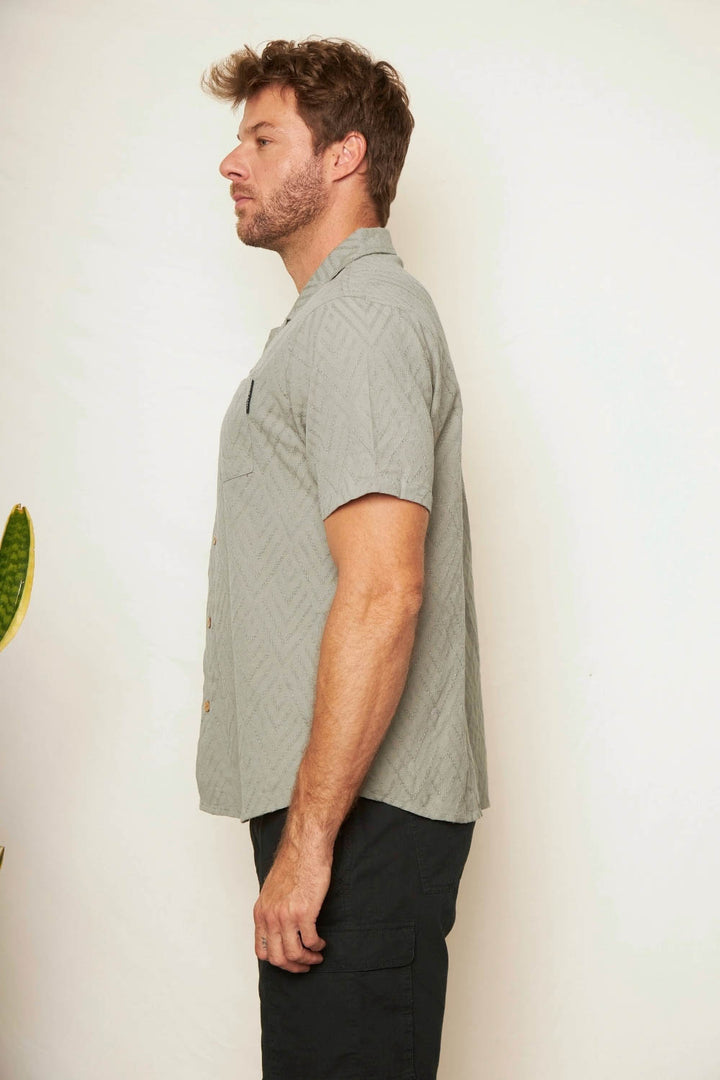Camisa Sumi Orgánica Verde Agua Hombre