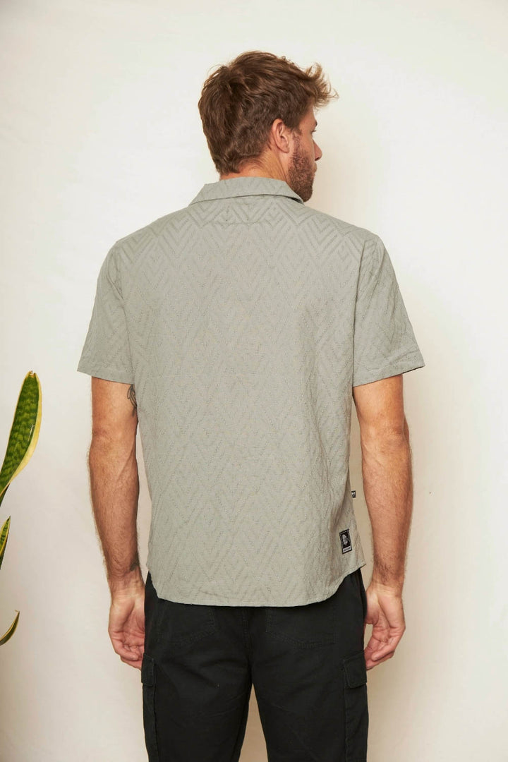 Camisa Sumi Orgánica Verde Agua Hombre