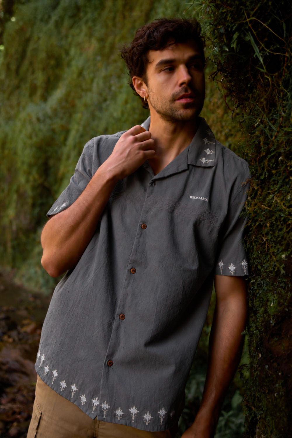 Camisa Tralco Orgánica Gris Hombre