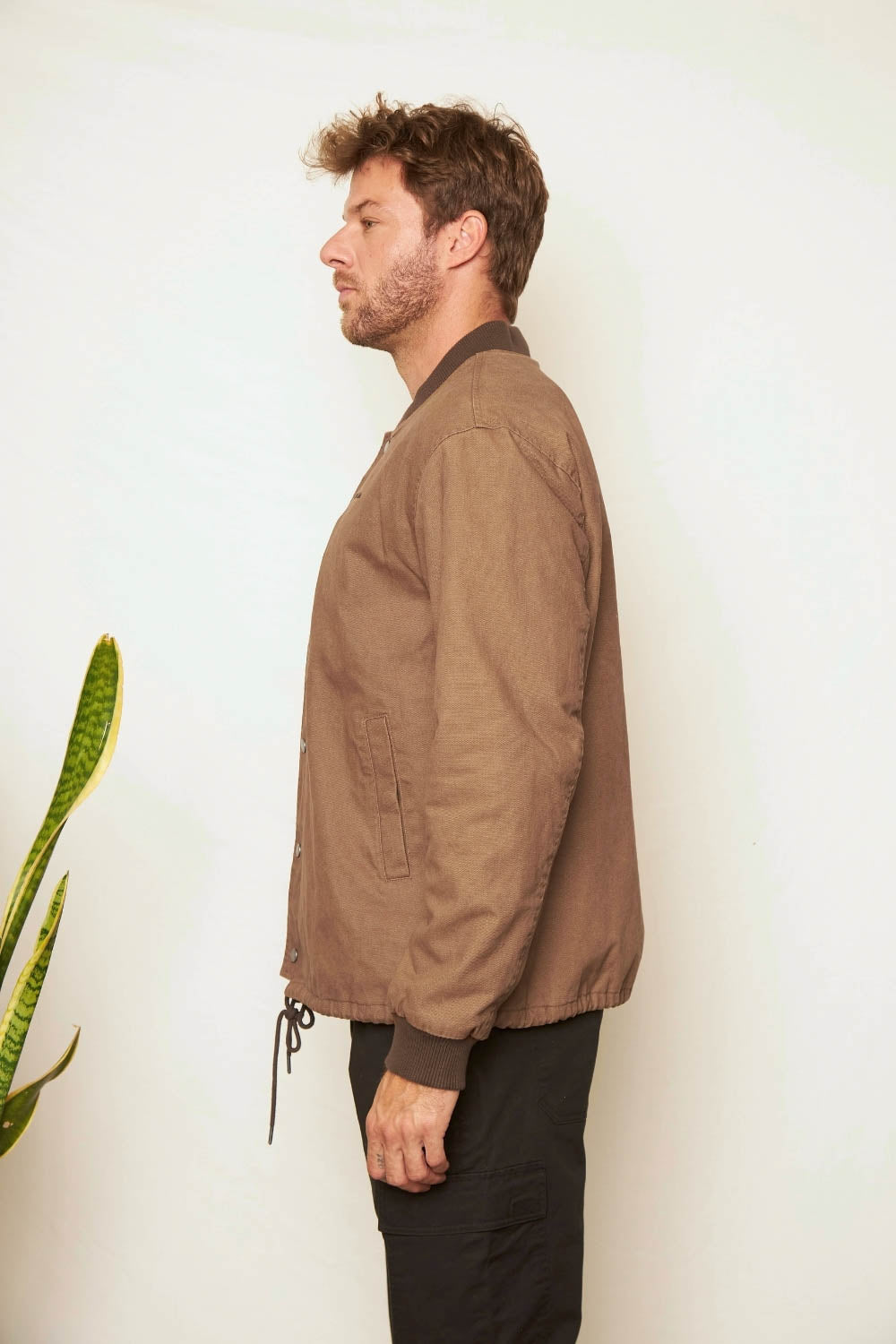 Chaqueta Karda Orgánica Café Hombre