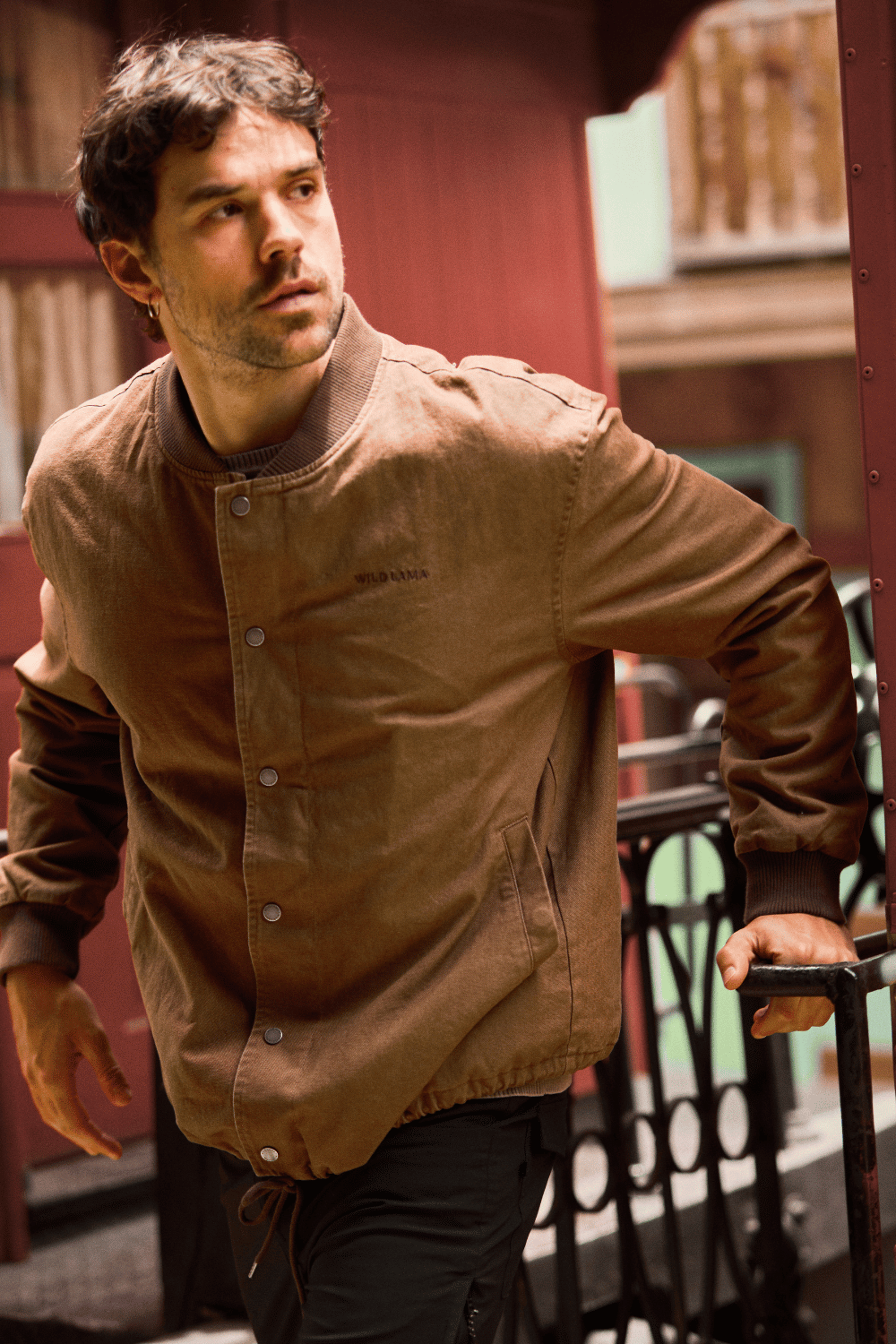 Chaqueta Karda Orgánica Café Hombre