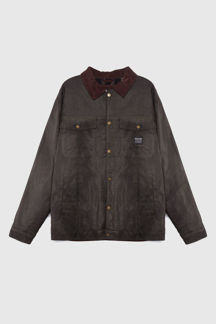 Chaqueta Regent Wax Orgánica Verde Militar Hombre