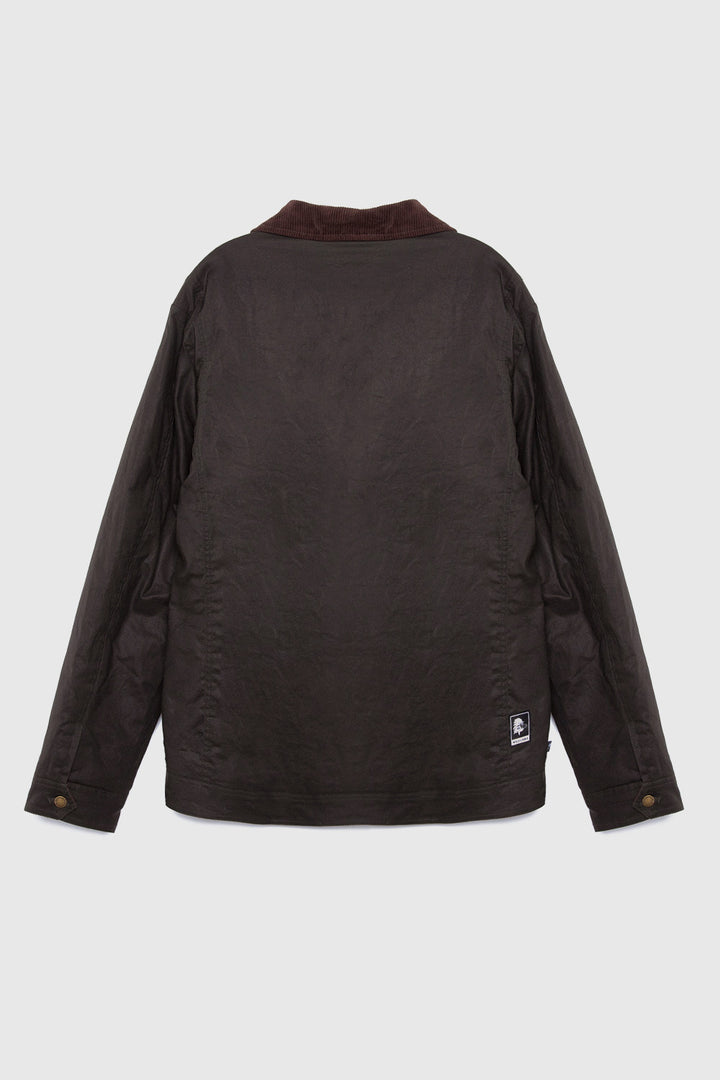 Chaqueta Regent Wax Orgánica Verde Militar Hombre