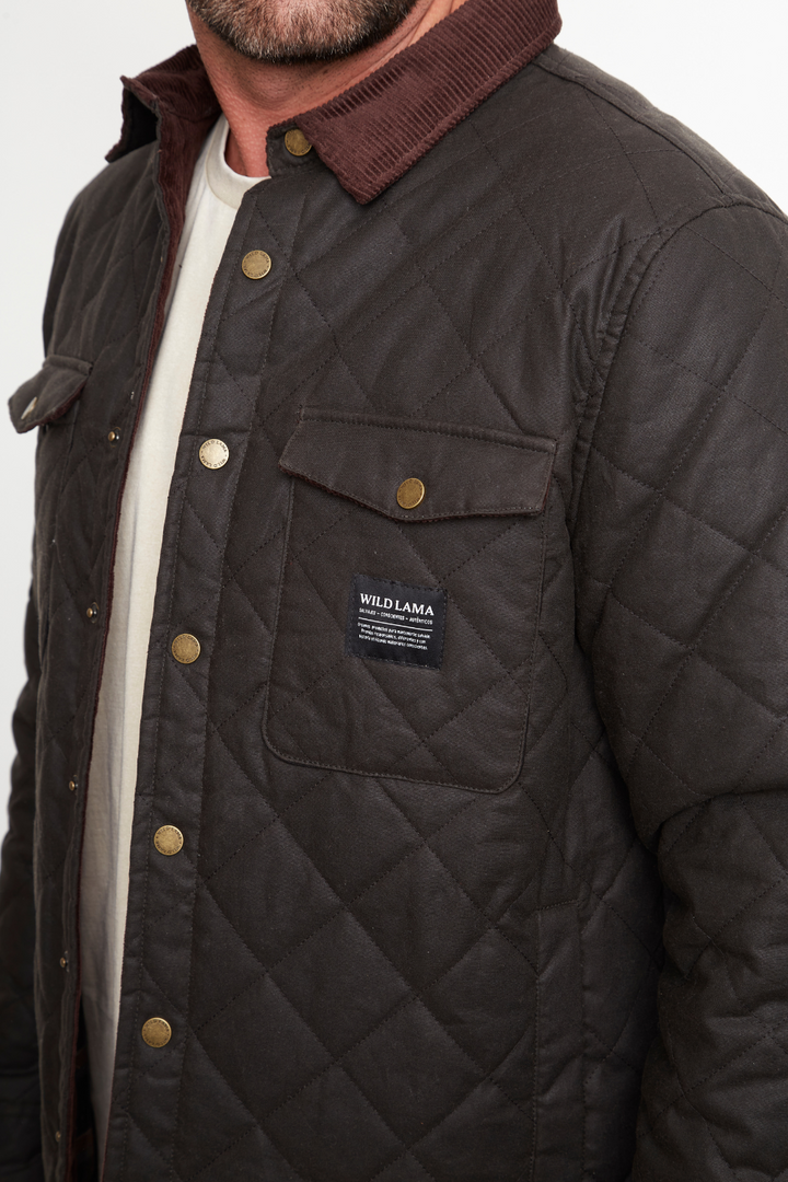 Chaqueta Veck LS Wax Orgánica Verde Hombre