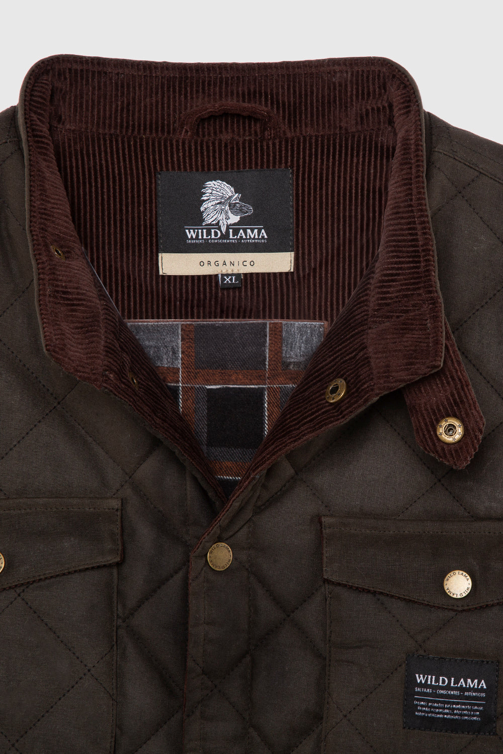 Chaqueta Sin Mangas Veck Wax Orgánica Verde Hombre