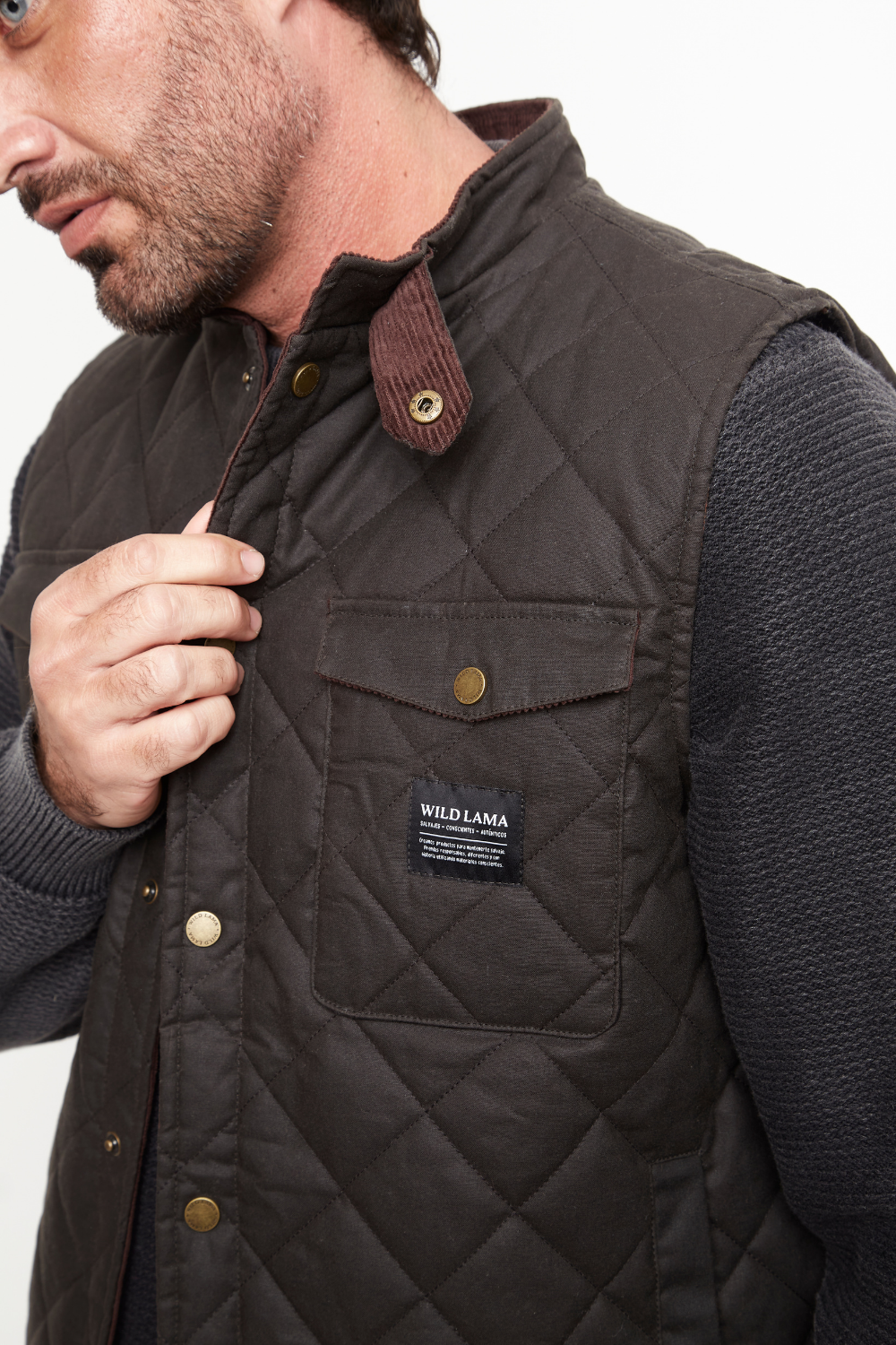 Chaqueta Sin Mangas Veck Wax Orgánica Verde Hombre