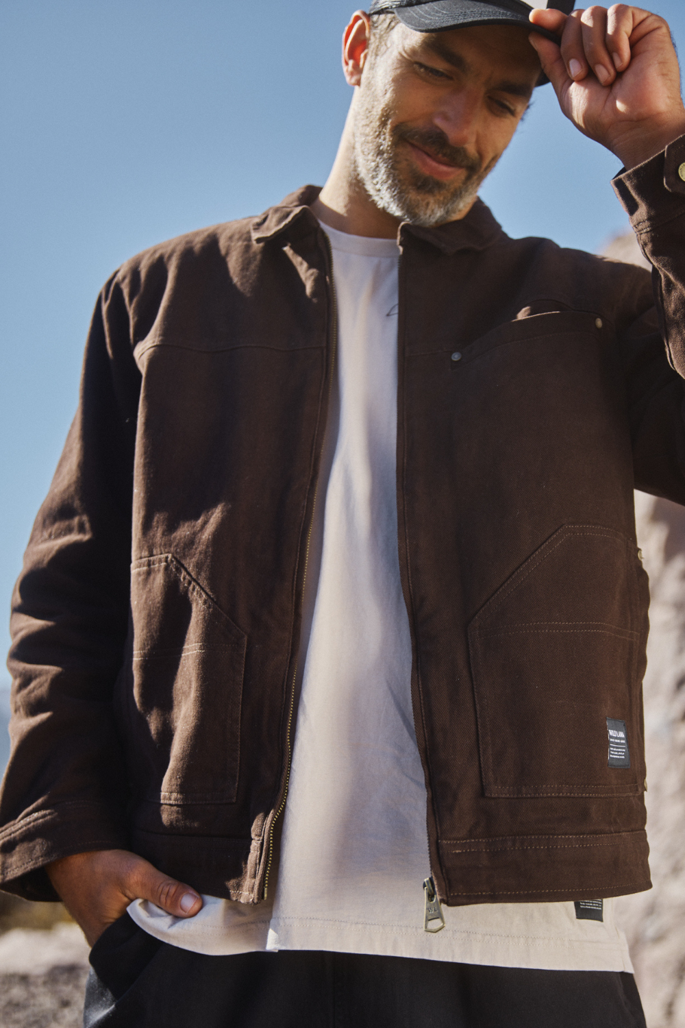 Chaqueta Sven Orgánica Café Hombre