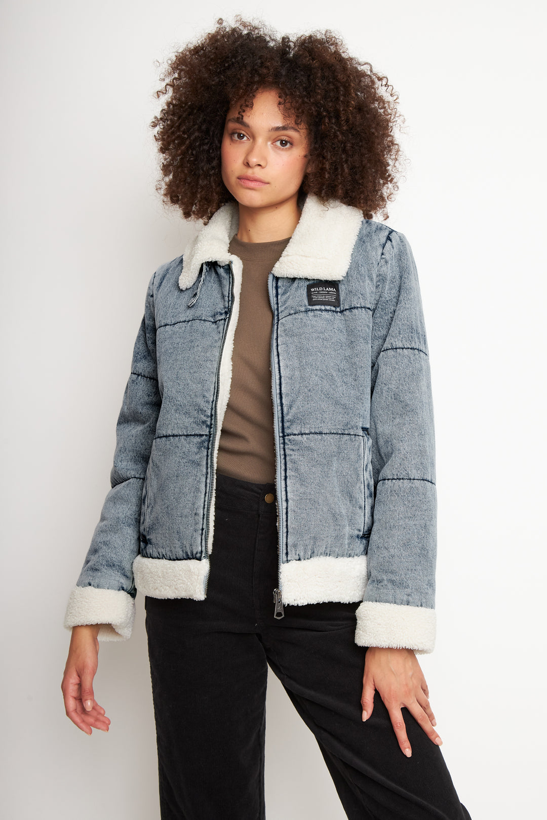 Chaqueta Sur Puffa Orgánica Denim Mujer