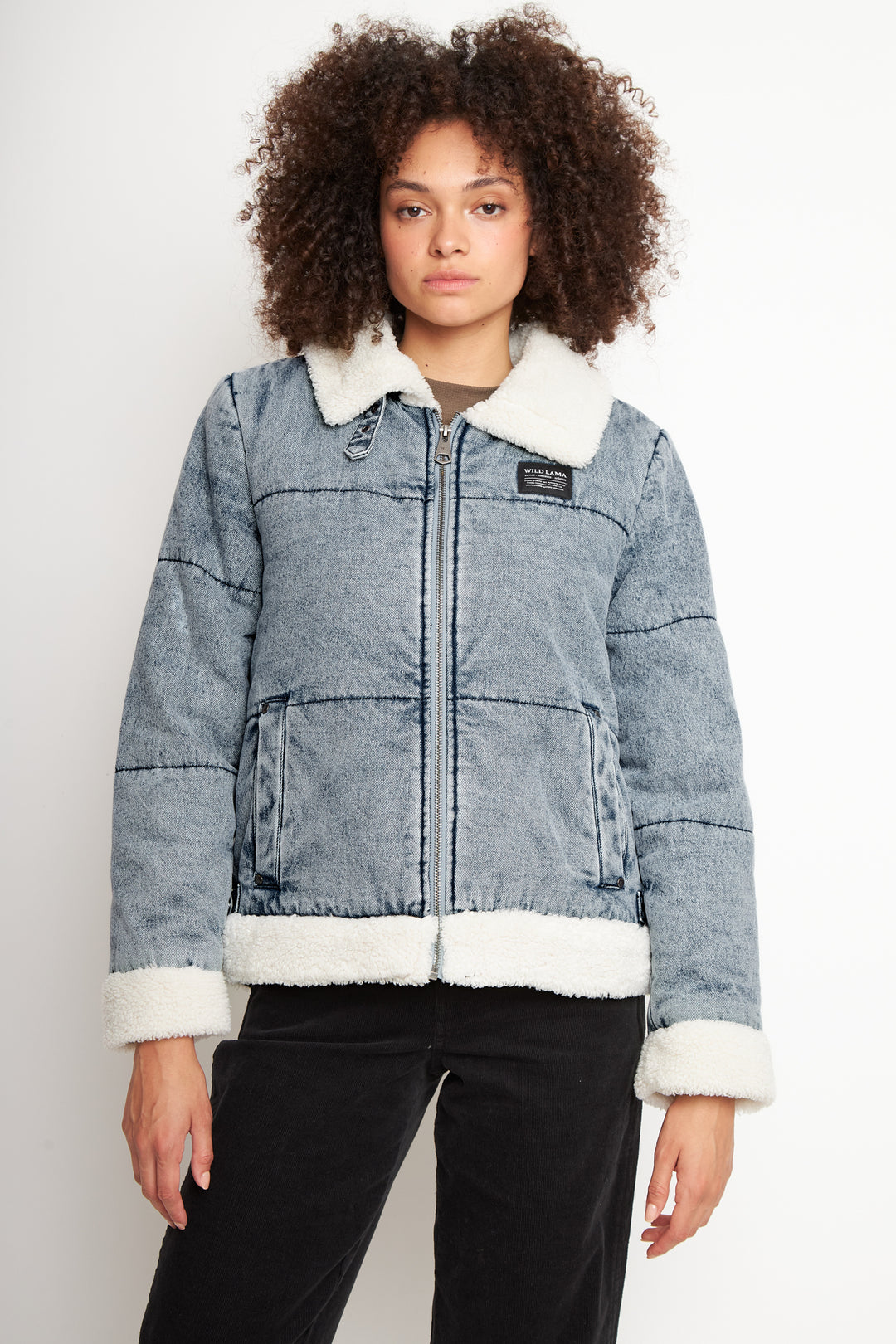 Chaqueta Sur Puffa Orgánica Denim Mujer