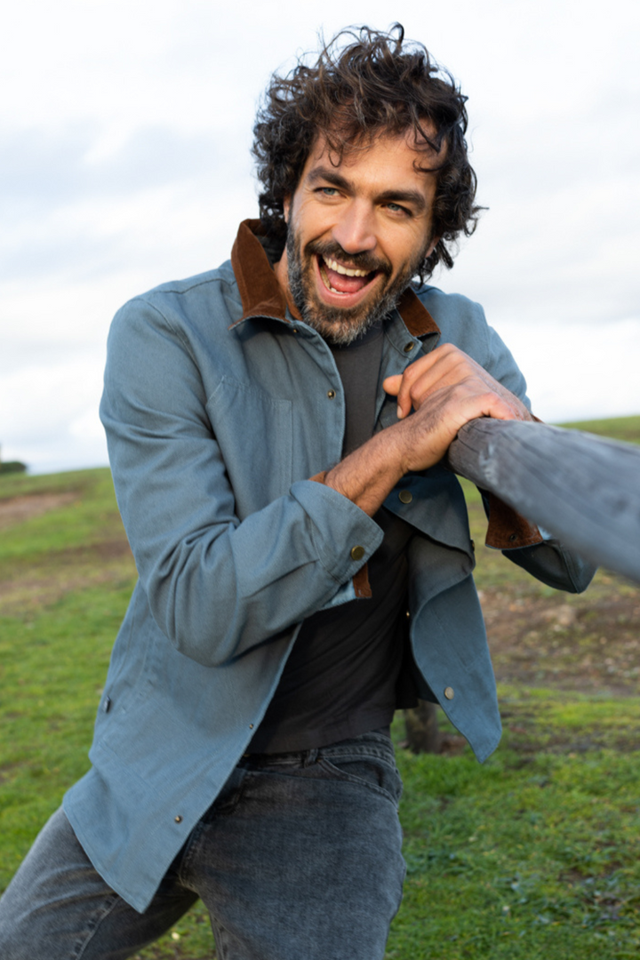 Chaqueta Roble Orgánica Azul Hombre