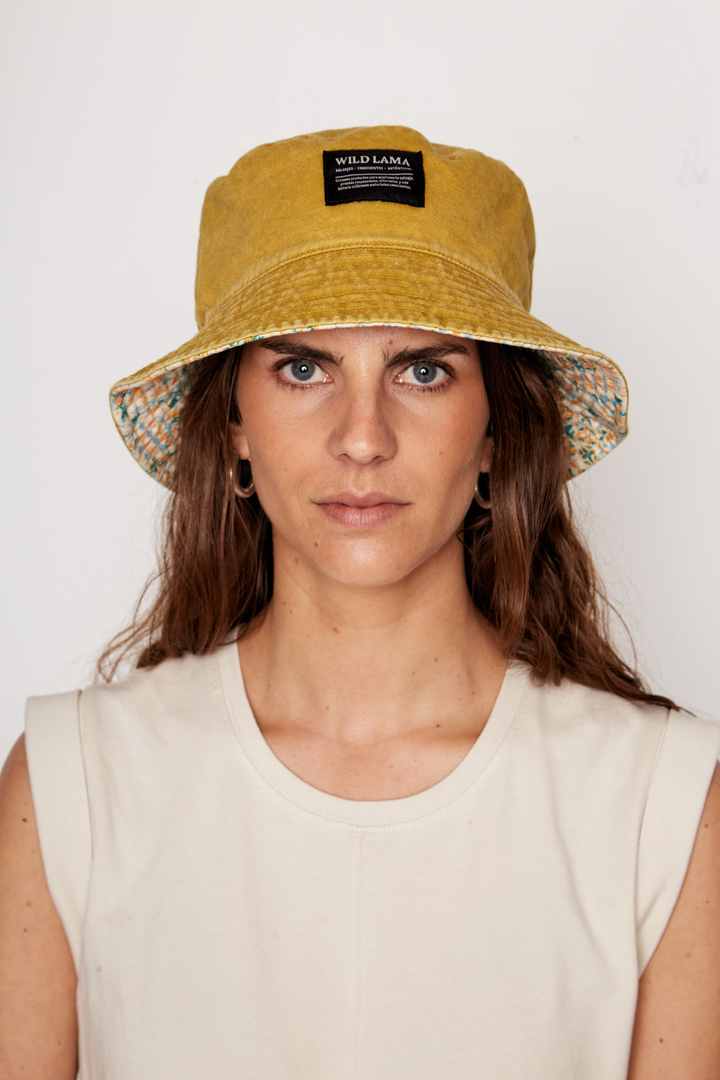 Bucket Reversible Orgánico Mostaza