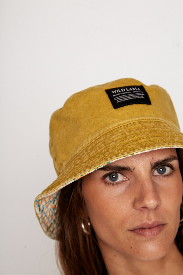 Bucket Reversible Orgánico Mostaza