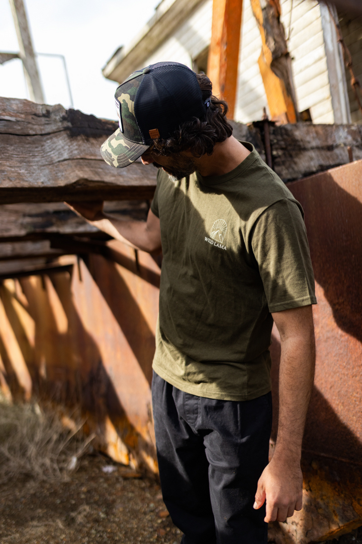 Polera Natre Cáñamo Verde Hombre