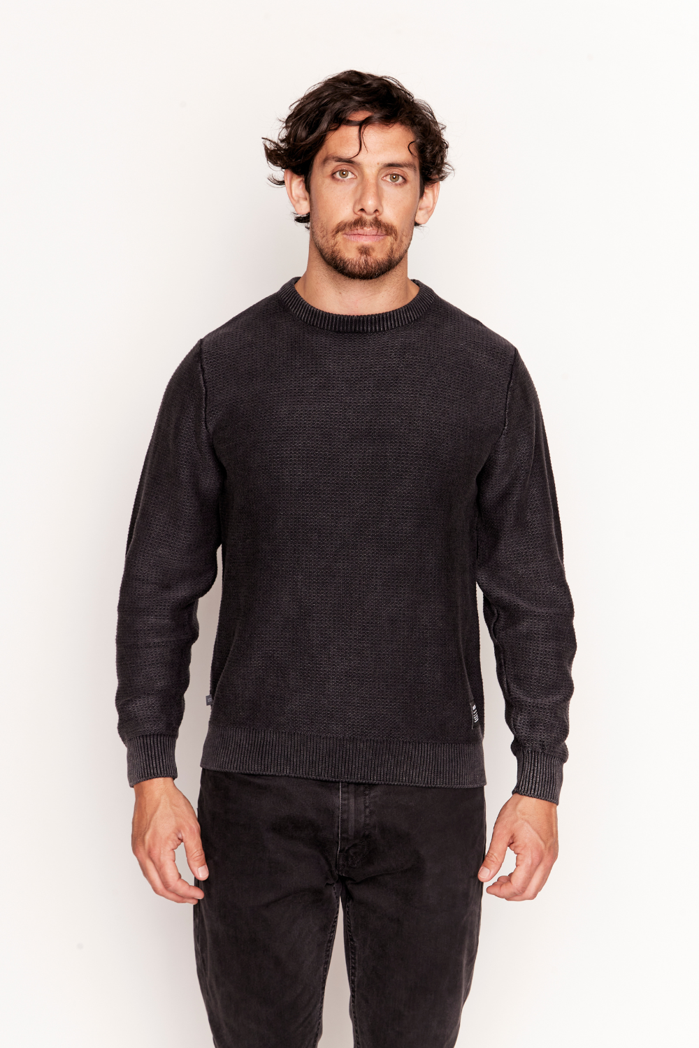 Sweater Toros Orgánico Negro Hombre | Wild Lama