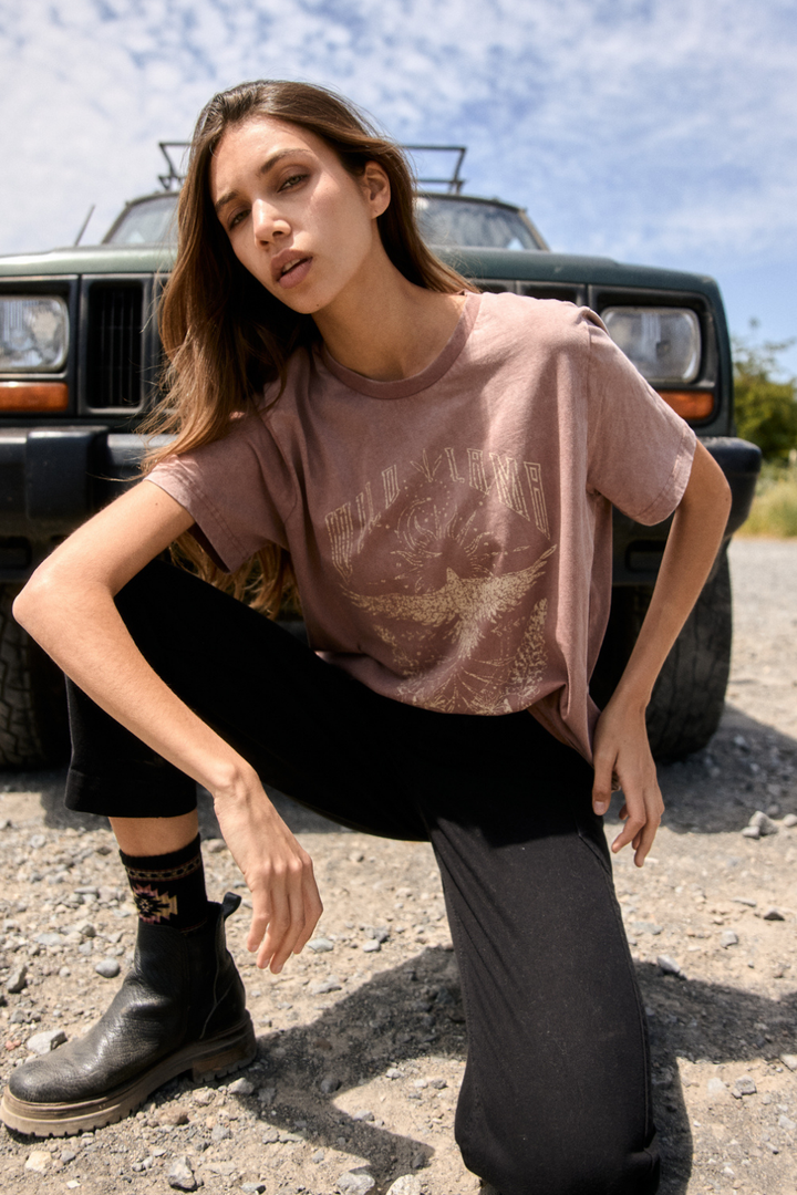 Polera Genovesa Orgánica Terracota Mujer