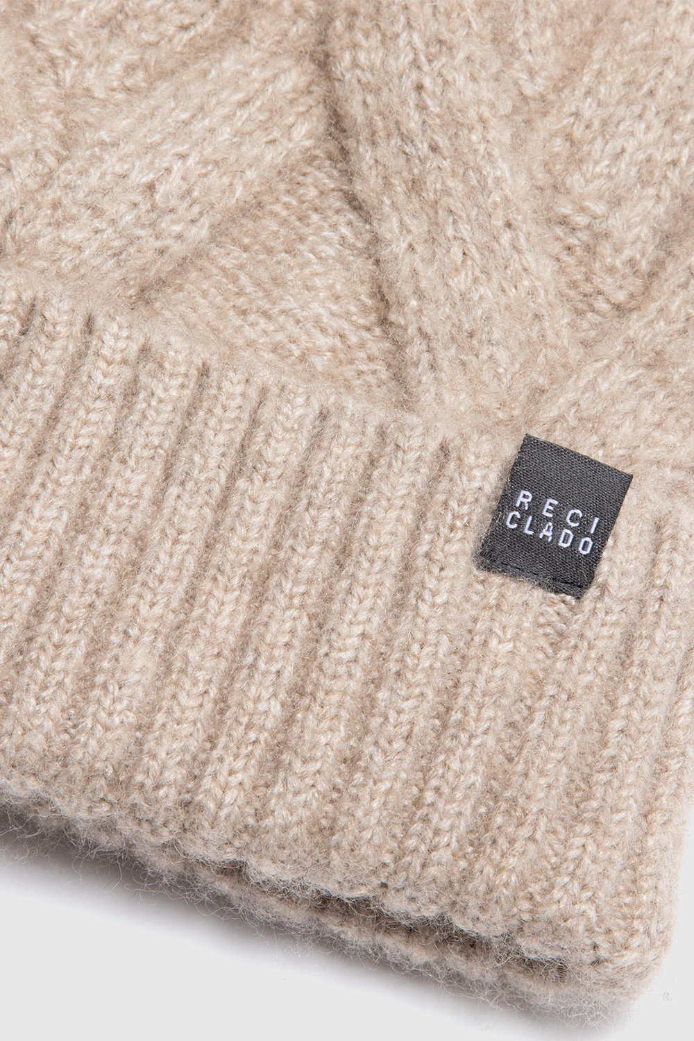 Gorro Cabos Reciclado Beige