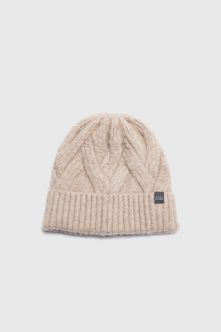 Gorro Cabos Reciclado Beige