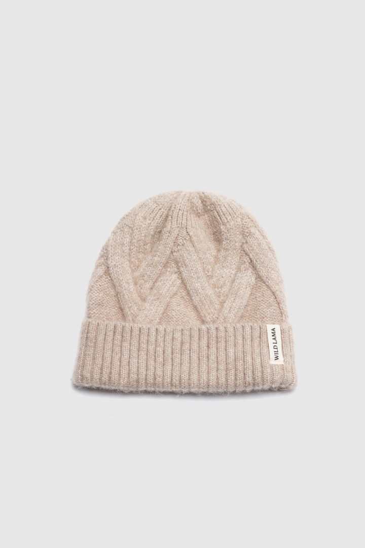 Gorro Cabos Reciclado Beige