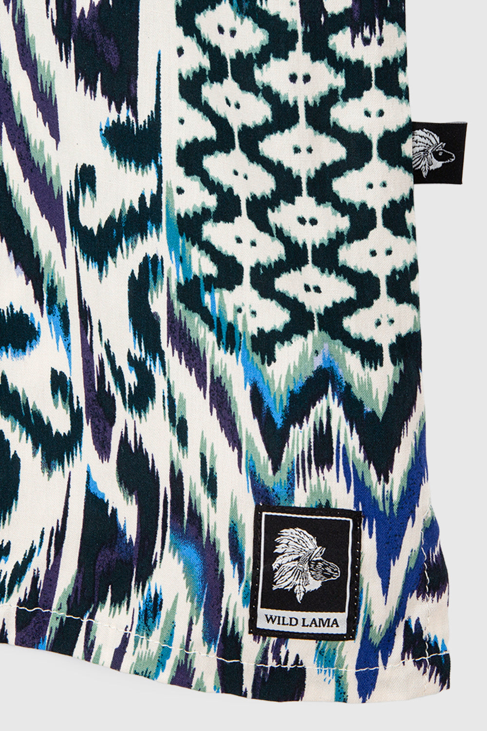 Guayabera Ecuador Print Azul Hombre