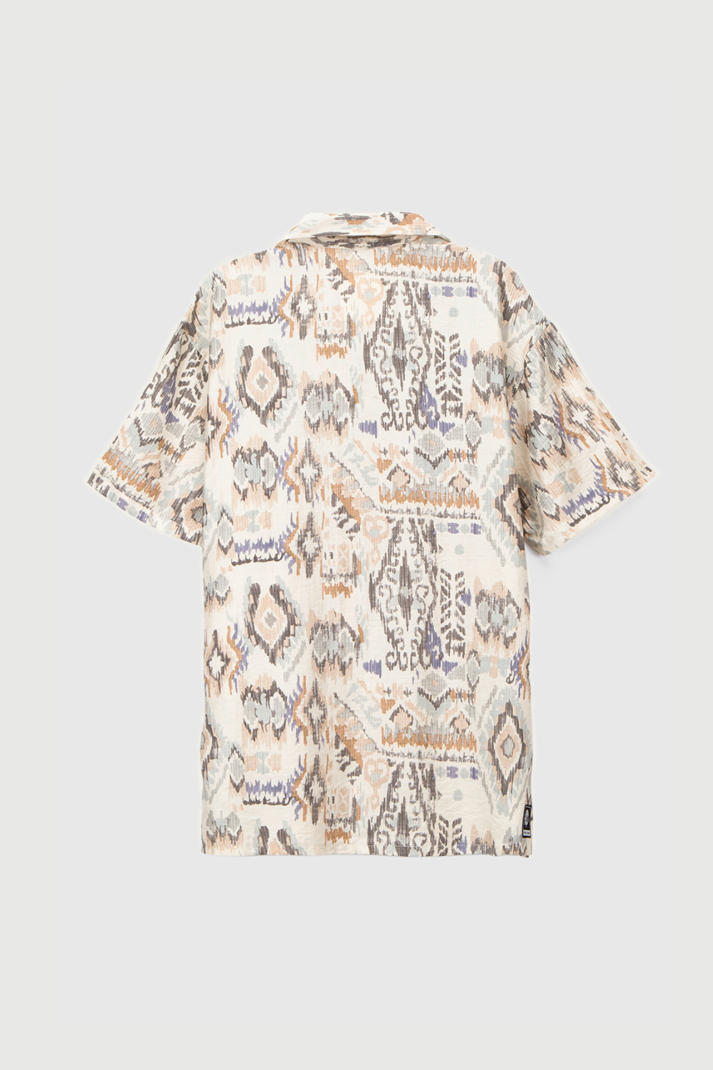 Guayabera Ecuador Print Beige Hombre