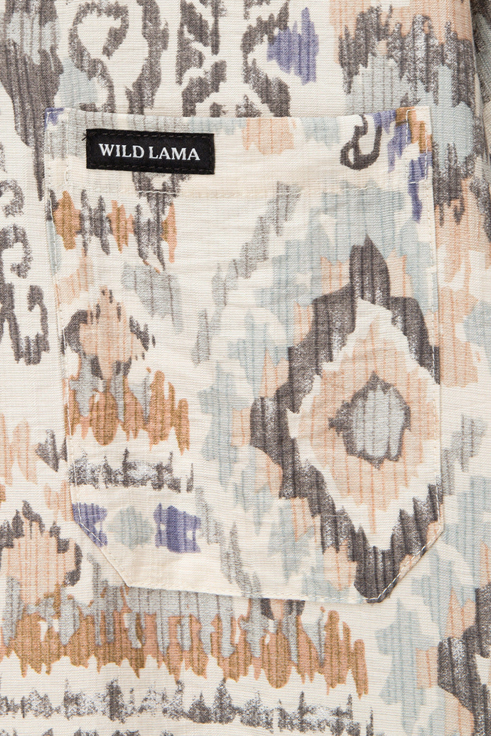 Guayabera Ecuador Print Beige Hombre