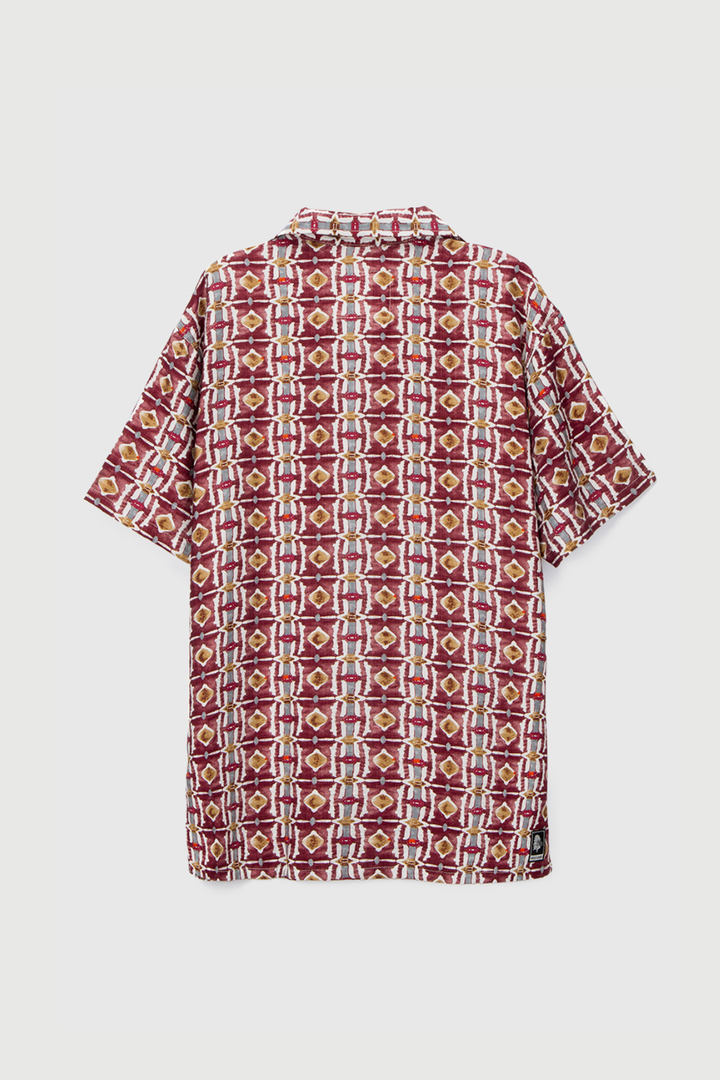 Guayabera Ecuador Burdeo Hombre