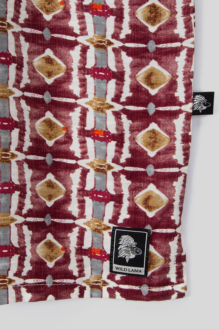 Guayabera Ecuador Burdeo Hombre