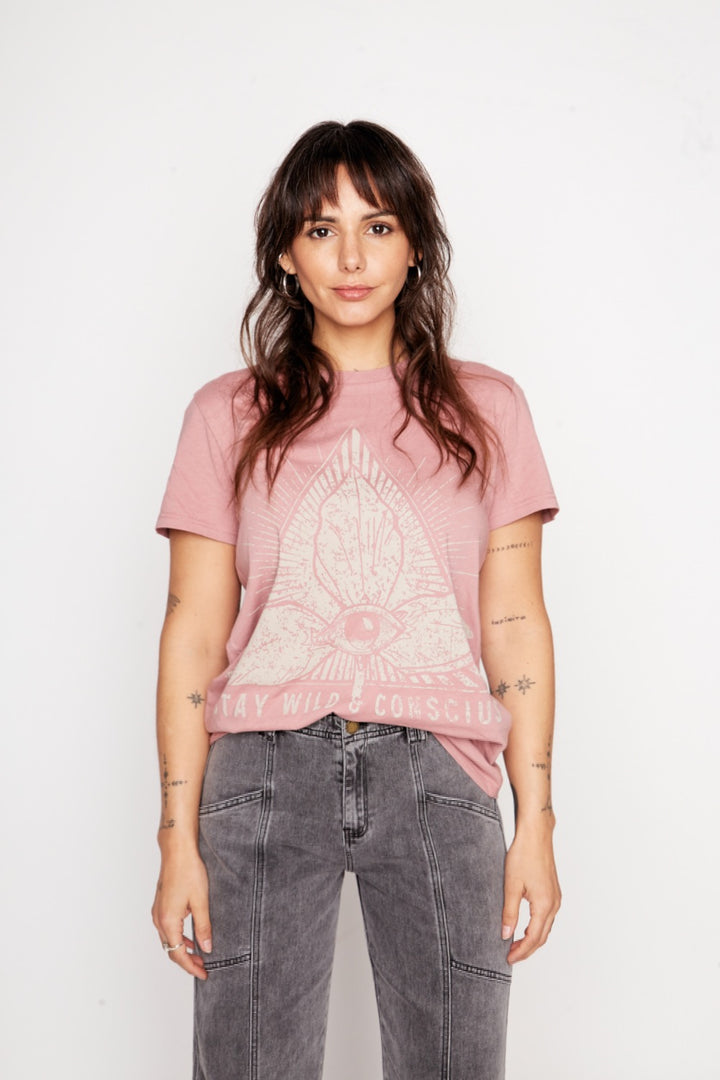 Polera Tila Orgánica Rosada Mujer