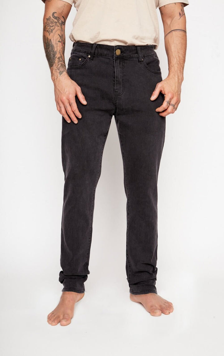 Jeans Gino Orgánico Negro Hombre
