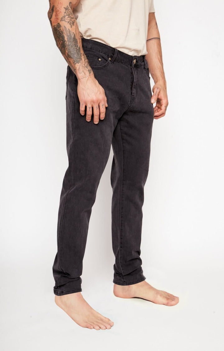 Jeans Gino Orgánico Negro Hombre