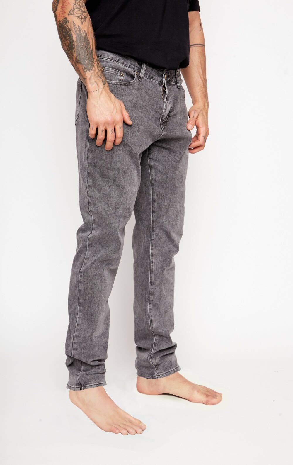 Jeans Gino Orgánico Gris Hombre
