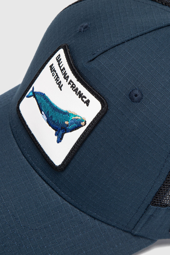 Jockey Ballena Orgánico Azul Ripstop Kids