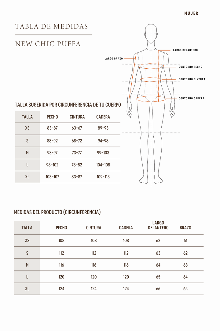 Parka Chic Puffa Orgánica Petróleo Mujer