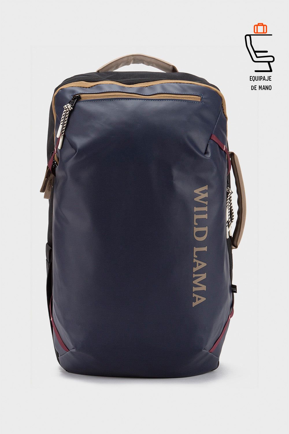Mochila Travel Nala L Reciclada Gris Azulado 35 Lts.