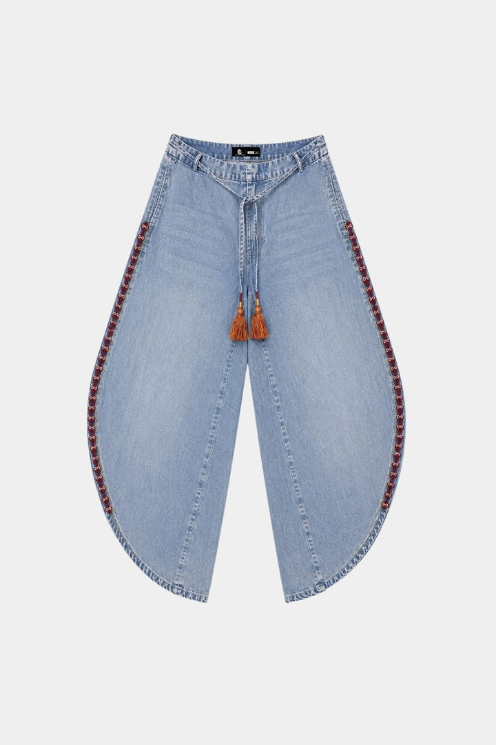 Pantalón Foz Denim Azul Mujer