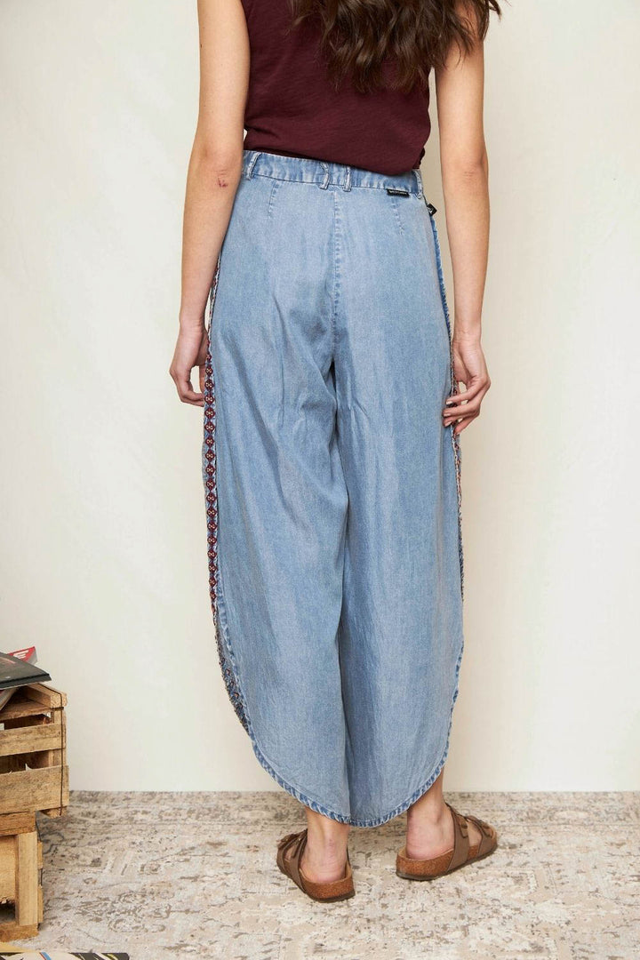 Pantalón Foz Denim Azul Mujer