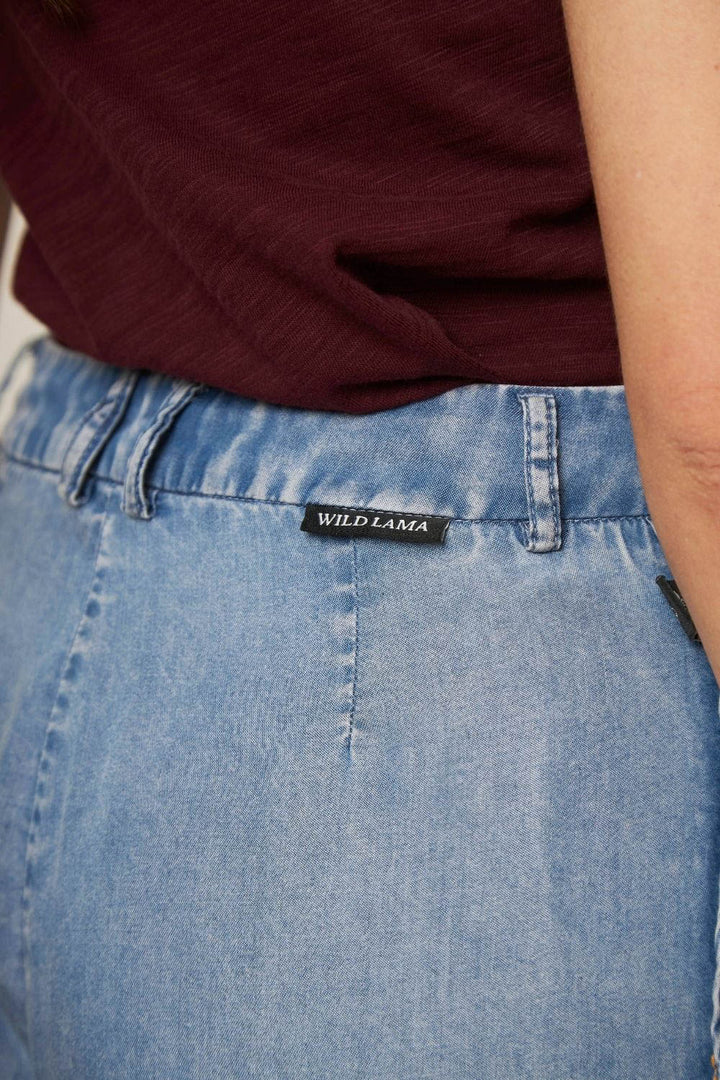 Pantalón Foz Denim Azul Mujer
