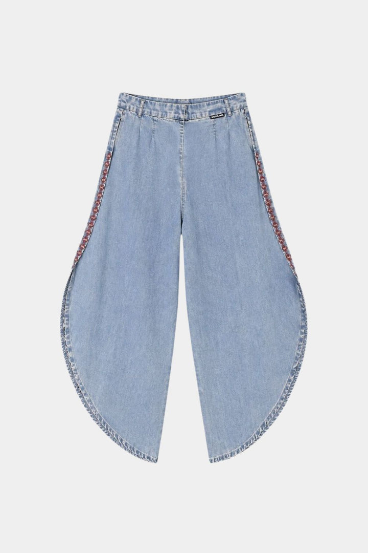 Pantalón Foz Denim Azul Mujer