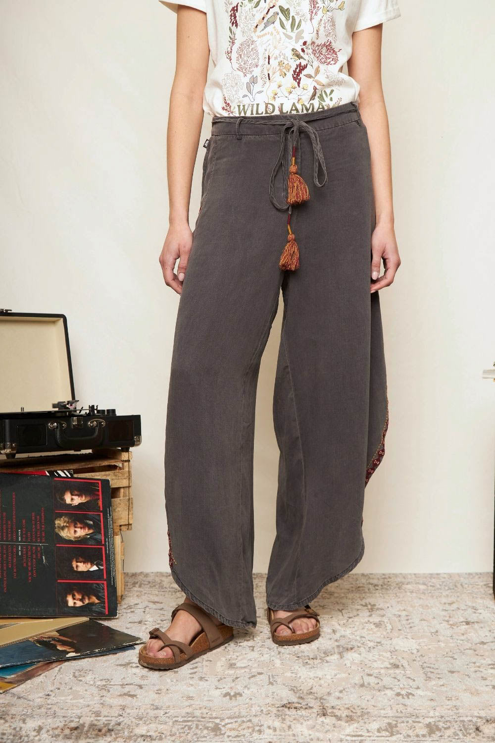 Pantalón Foz Denim Negro Mujer