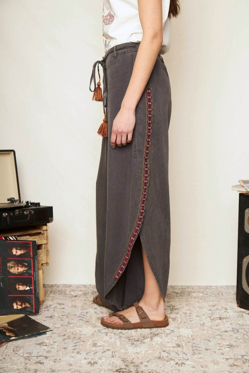 Pantalón Foz Denim Negro Mujer