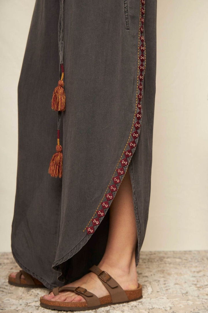 Pantalón Foz Denim Negro Mujer