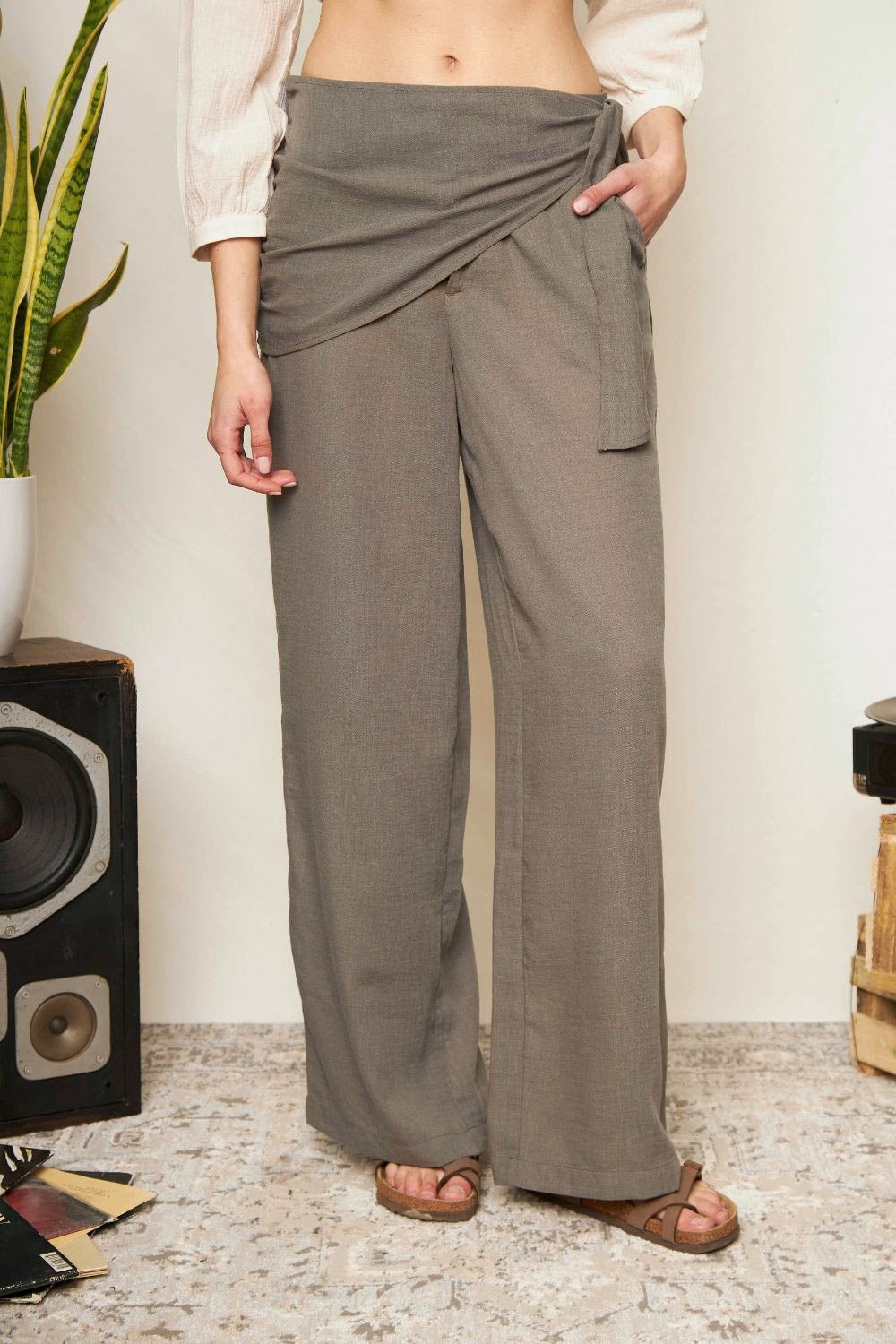 Pantalón Mousy Reciclado Gris Mujer