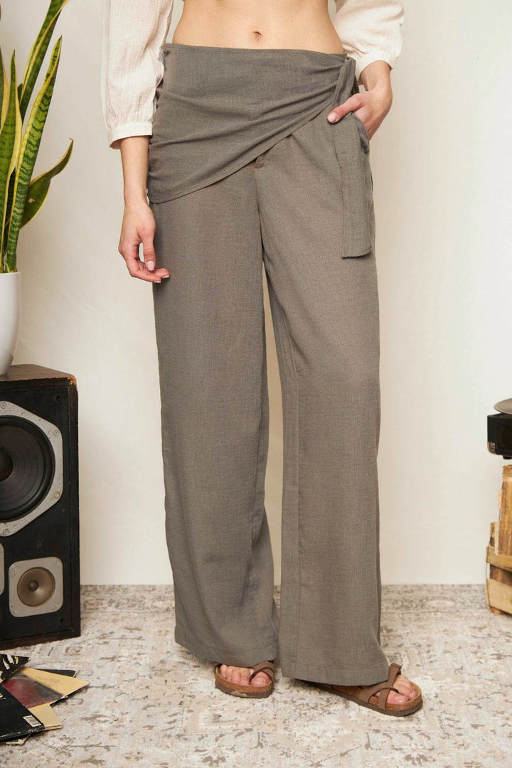 Pantalón Mousy Reciclado Gris Mujer
