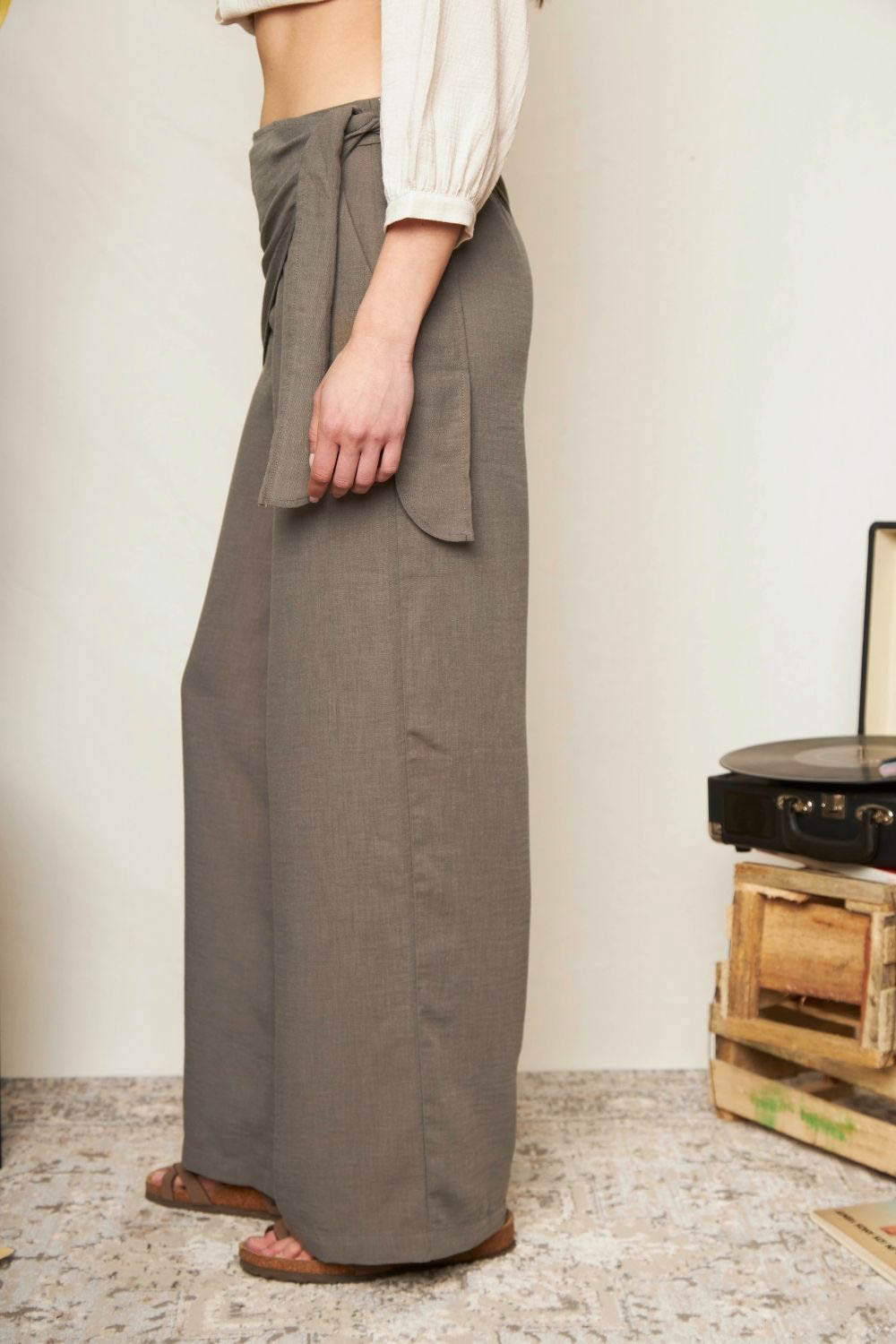 Pantalón Mousy Reciclado Gris Mujer