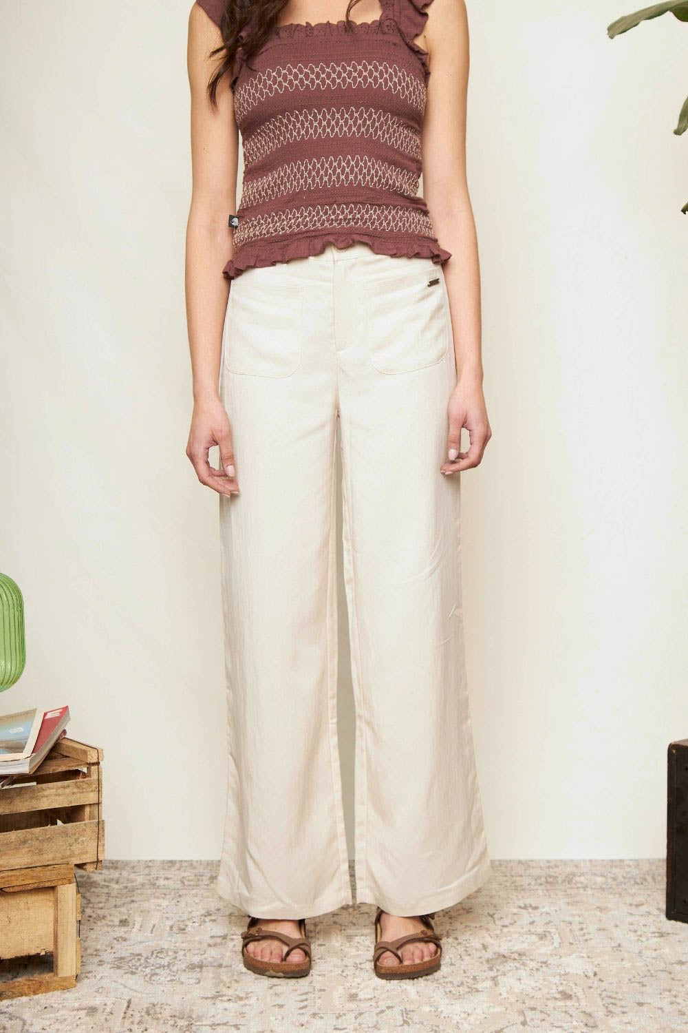 Pantalón Raki Beige Mujer