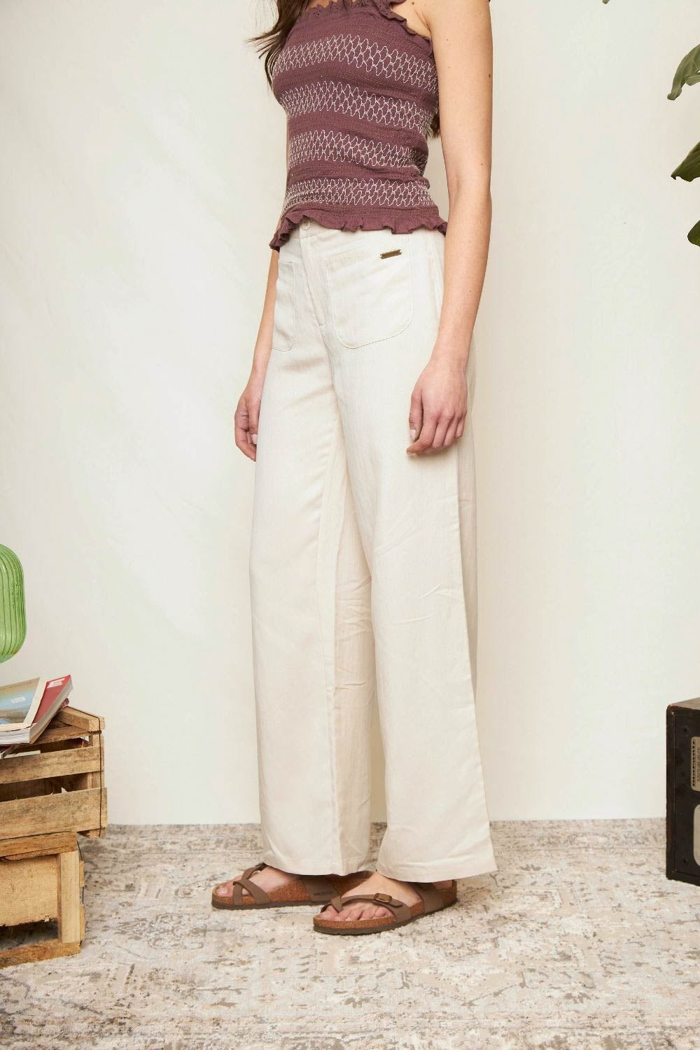 Pantalón Raki Beige Mujer